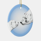 Polar Beer Ornament Moeder Baby Persoonlijke cadea (Rechts)