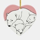 Polar Beer Ornament Moeder Baby Persoonlijke cadea (Voorkant)