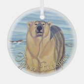 Polar Beer Ornament Personalized Beer Decoration (Voorkant)