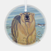 Polar Beer Ornament Personalized Beer Decoration (Achterkant)