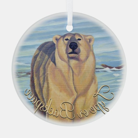 Polar Beer Ornament Personalized Beer Decoration (Achterkant)
