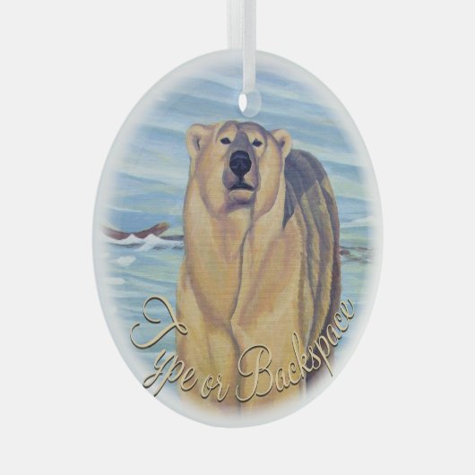 Polar Beer Ornament Personalized Beer Decoration (Voorkant Rechts)