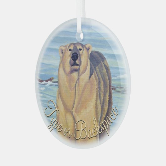 Polar Beer Ornament Personalized Beer Decoration (Voorkant links)