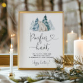 Polar beer Pacifier jacht baby shower game Poster