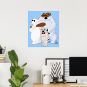 Polar Beer Pals Poster afdrukken (Thuiskantoor)