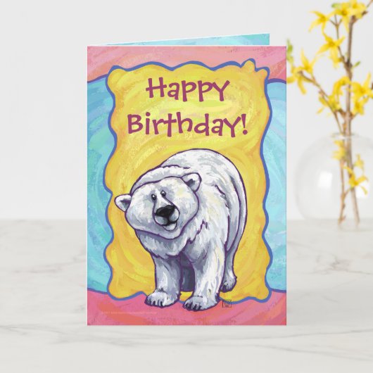 Polar Beer Party Center Kaart (Gele Bloem)