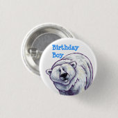 Polar Beer Party Center Ronde Button 3,2 Cm (Voorkant /achterkant)