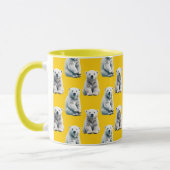 Polar Beer Pattern Design op geel Mok (Links)
