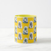Polar Beer Pattern Design op geel Mok (Midden)
