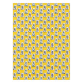 Polar Beer Pattern Design op geel Tafelkleed (Voorkant)