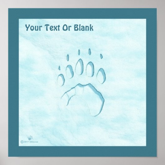 Polar Beer Paw Print (Voorkant)