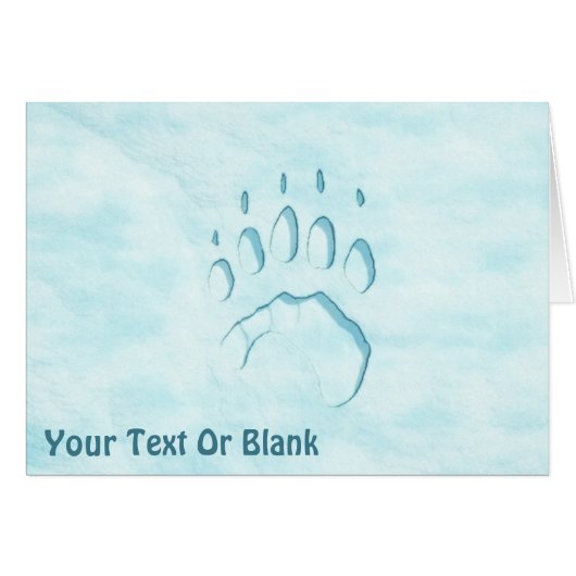 Polar Beer Paw Print (Voorkant Horizontaal)