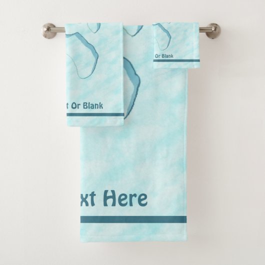 Polar Beer Paw Print Bad Handdoek (Insitu)