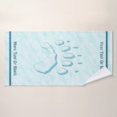 Polar Beer Paw Print Badhanddoek (Badhanddoek)