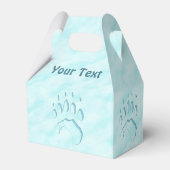 Polar Beer Paw Print Bedankdoosjes (Achterkant)