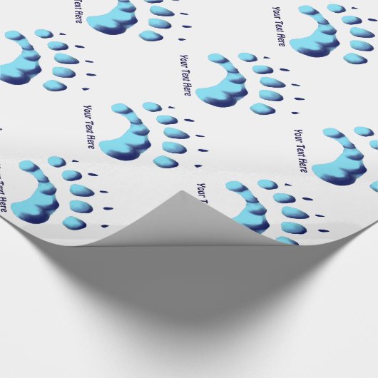 Polar Beer Paw Print Cadeaupapier (Hoek)