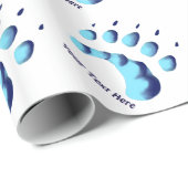 Polar Beer Paw Print Cadeaupapier (Rol Hoek)