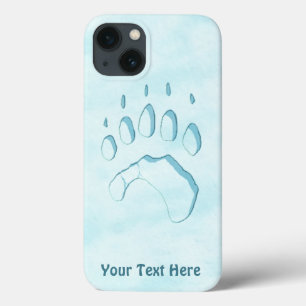 Polar Beer Paw Print iPhone 13 Hoesje