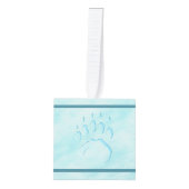 Polar Beer Paw Print Decoratie (Voorkant)