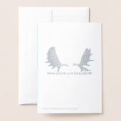 Polar Beer Paw Print Folie Kaarten (Met envelop)