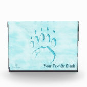 Polar Beer Paw Print Fotoblokken (Voorkant)