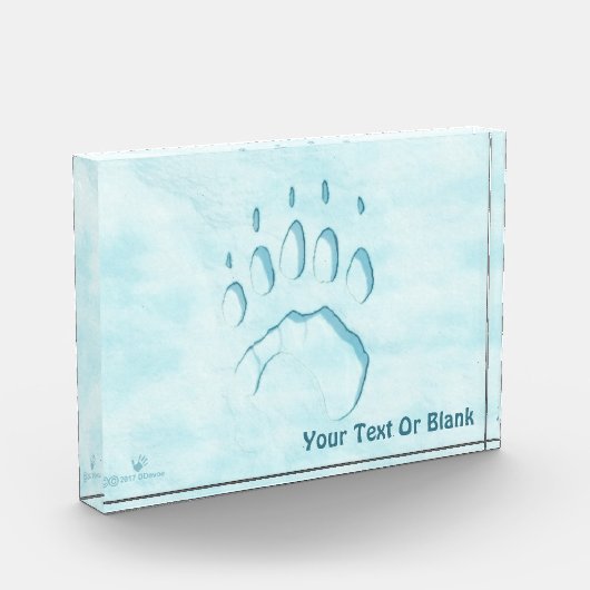 Polar Beer Paw Print Fotoblokken (Links)