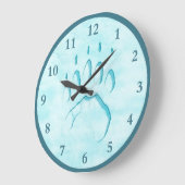 Polar Beer Paw Print Grote Klok (Hoek)