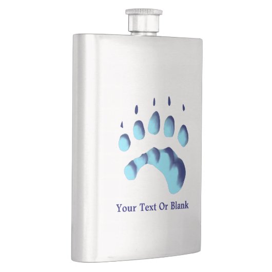 Polar Beer Paw Print Heupfles (Rechts)