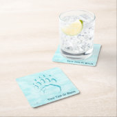 Polar Beer Paw Print Kartonnen Onderzetters (Insitu)