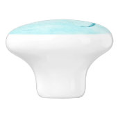 Polar Beer Paw Print Keramische Knop (Zijkant)