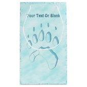 Polar Beer Paw Print Klein Cadeauzakje (Achterkant)