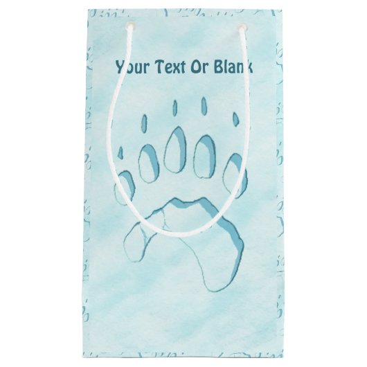 Polar Beer Paw Print Klein Cadeauzakje