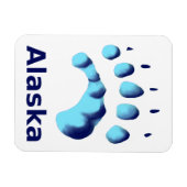 Polar Beer Paw Print Magneet (Horizontaal)