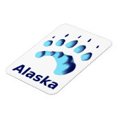 Polar Beer Paw Print Magneet (Linkerzijde)