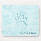 Polar Beer Paw Print Muismat (Voorkant)