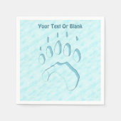 Polar Beer Paw Print Servetten (Voorkant)