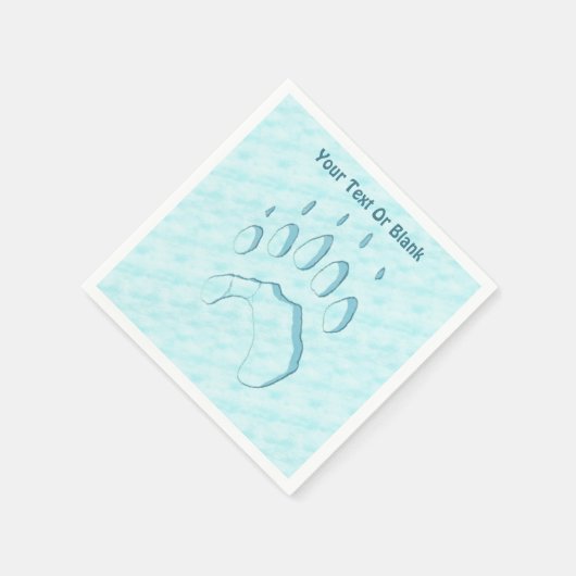 Polar Beer Paw Print Servetten (Hoek)