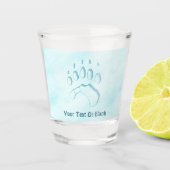 Polar Beer Paw Print Shot Glas (Voorkant)