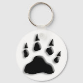Polar Beer Paw Print Sleutelhanger (Voorkant)