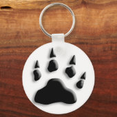 Polar Beer Paw Print Sleutelhanger (Voorkant)