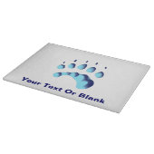 Polar Beer Paw Print Snijplank (Hoek)