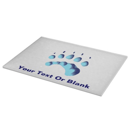 Polar Beer Paw Print Snijplank (Hoek)