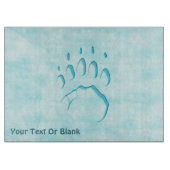 Polar Beer Paw Print Snijplank (Voorkant)