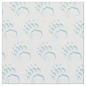 Polar Beer Paw Print Stof (Close Up)