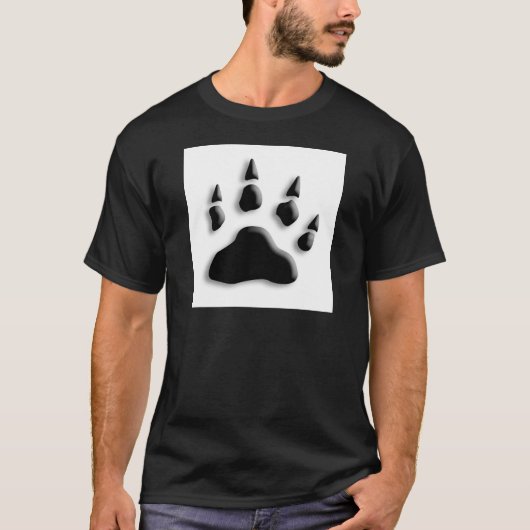 Polar Beer Paw Print T-shirt (Voorkant)