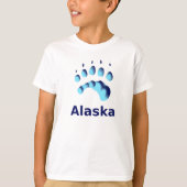 Polar Beer Paw Print T-shirt (Voorkant)