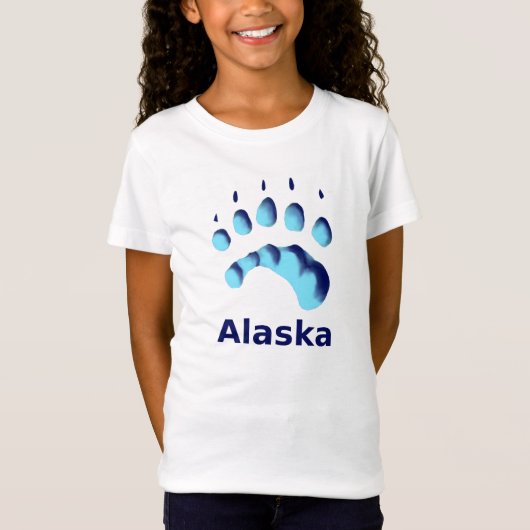 Polar Beer Paw Print T-shirt (Voorkant)