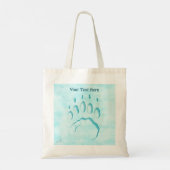 Polar Beer Paw Print Tote Bag (Achterkant)