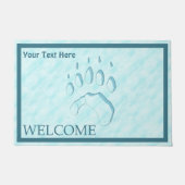Polar Beer Paw Print - Welkom Deurmat (Voorkant)