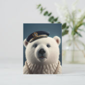 Polar Beer piloot kapitein Briefkaart (Staand voorkant)
